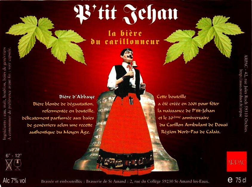 etiquette BRASSERIE DE SAINT AMAND 17