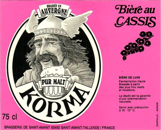 etiquette BRASSERIE DE SAINT AMANT 18