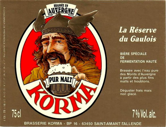 etiquette BRASSERIE DE SAINT AMANT 19