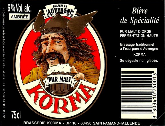 etiquette BRASSERIE DE SAINT AMANT 23