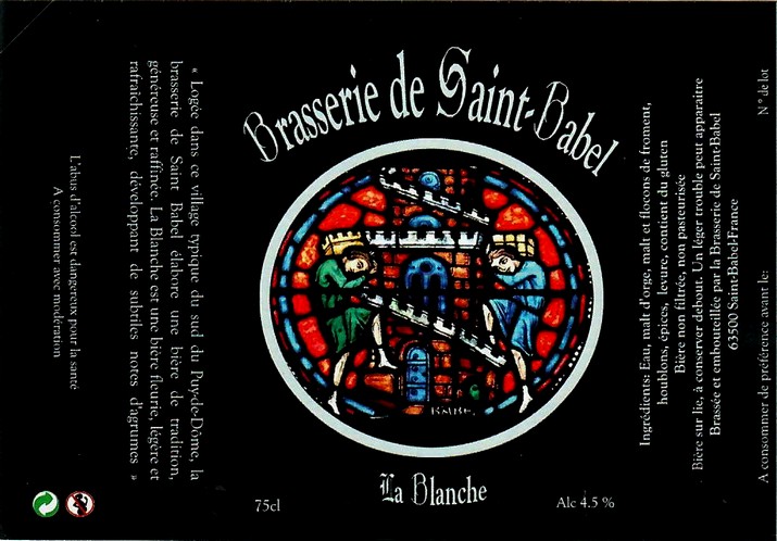 etiquette BRASSERIE DE SAINT BABEL 01