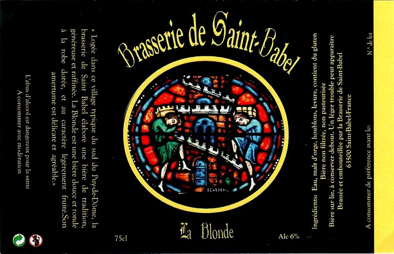 etiquette BRASSERIE DE SAINT BABEL 08