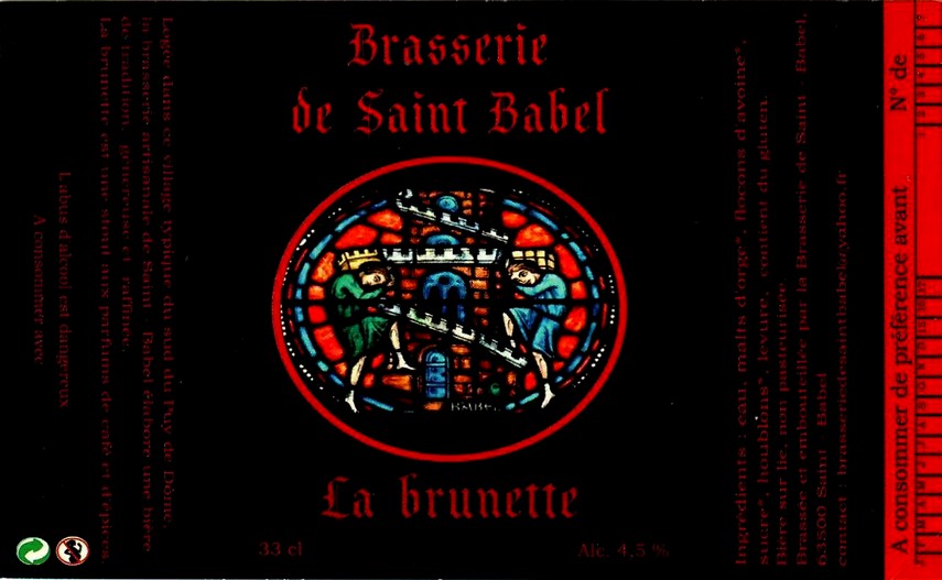 etiquette BRASSERIE DE SAINT BABEL 10