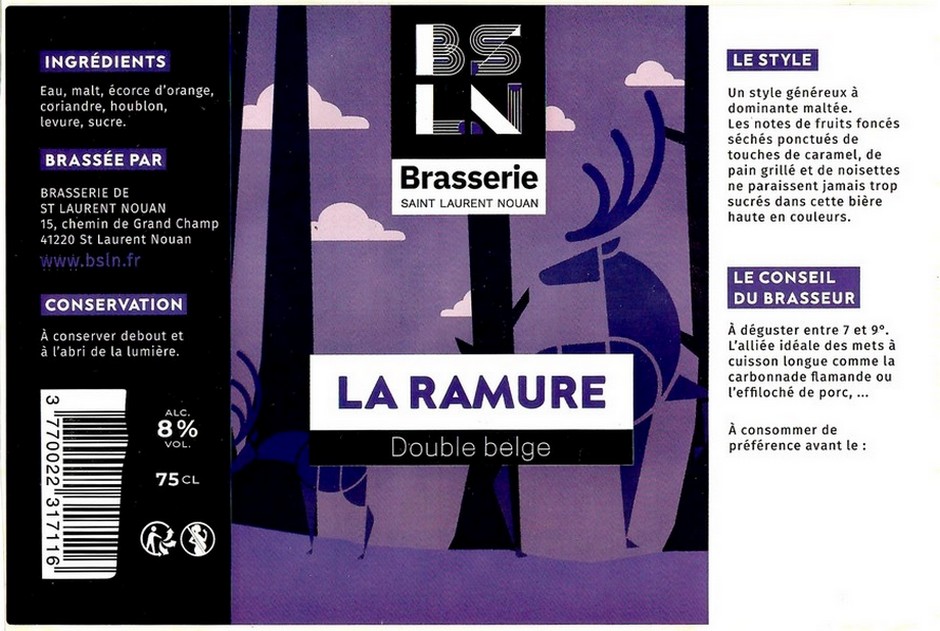 Etiquette BRASSERIE DE SAINT LAURENT NOUAN 11