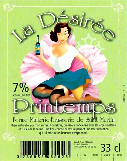 Etiquette BRASSERIE DE SAINT MARTIN 05