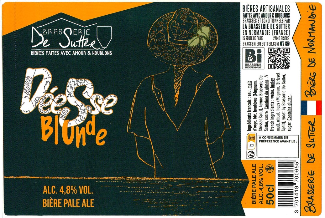 Etiquette BRASSERIE DE SUTTER 107