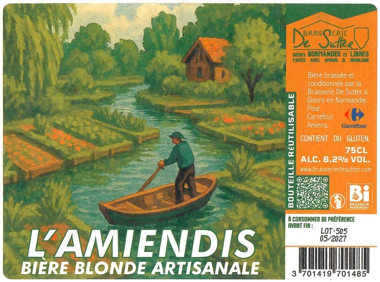 Etiquette BRASSERIE DE SUTTER 116