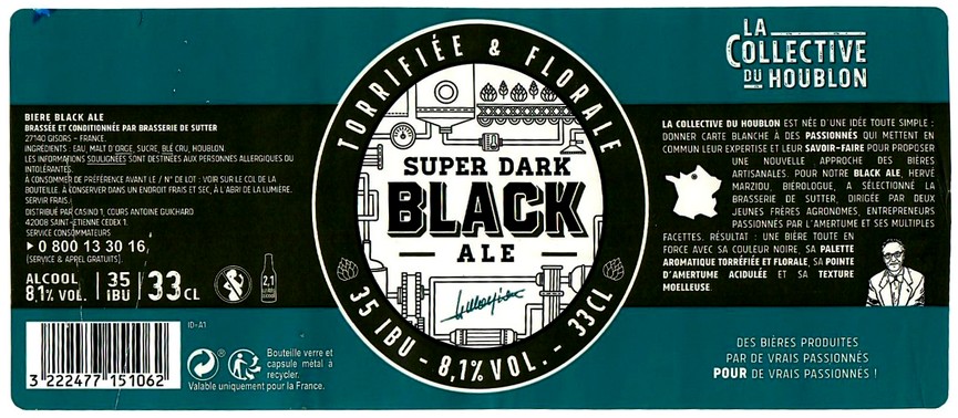 etiquette BRASSERIE DE SUTTER 53