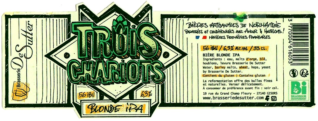 etiquette BRASSERIE DE SUTTER 65