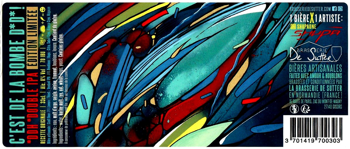 etiquette BRASSERIE DE SUTTER 74