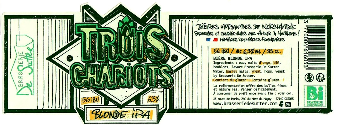 etiquette BRASSERIE DE SUTTER 76