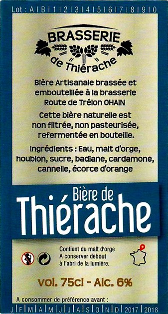 etiquette BRASSERIE DE THIERACHE 03 BIS