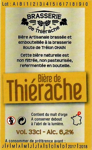 etiquette BRASSERIE DE THIERACHE 05 BIS