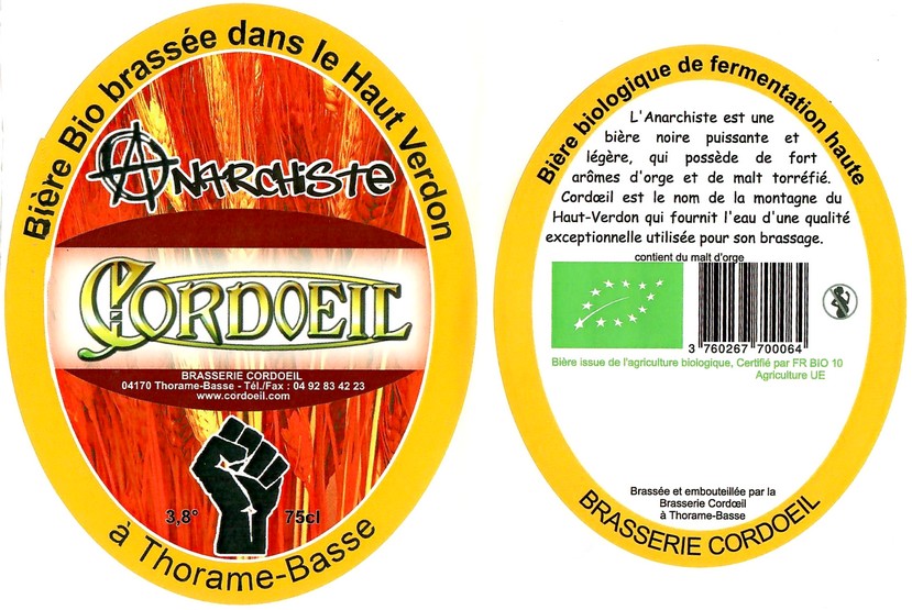 Etiquette BRASSERIE DE THORAME BASSE 32
