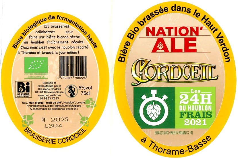 Etiquette BRASSERIE DE THORAME BASSE 34