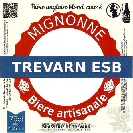 Etiquette BRASSERIE DE TREVARN 45
