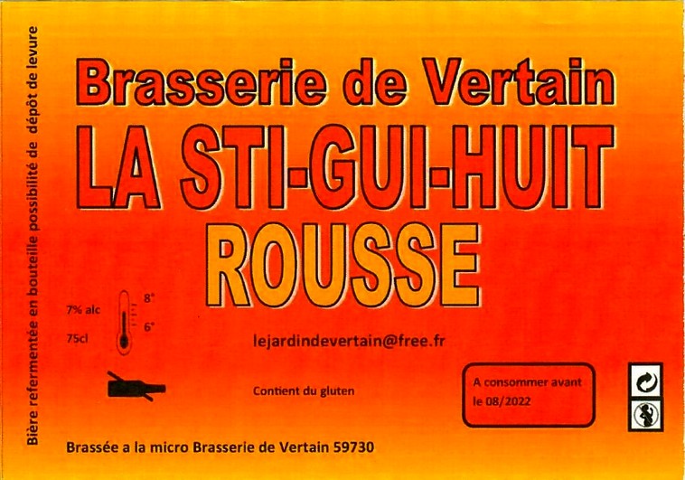 etiquette BRASSERIE DE VERTAIN 03