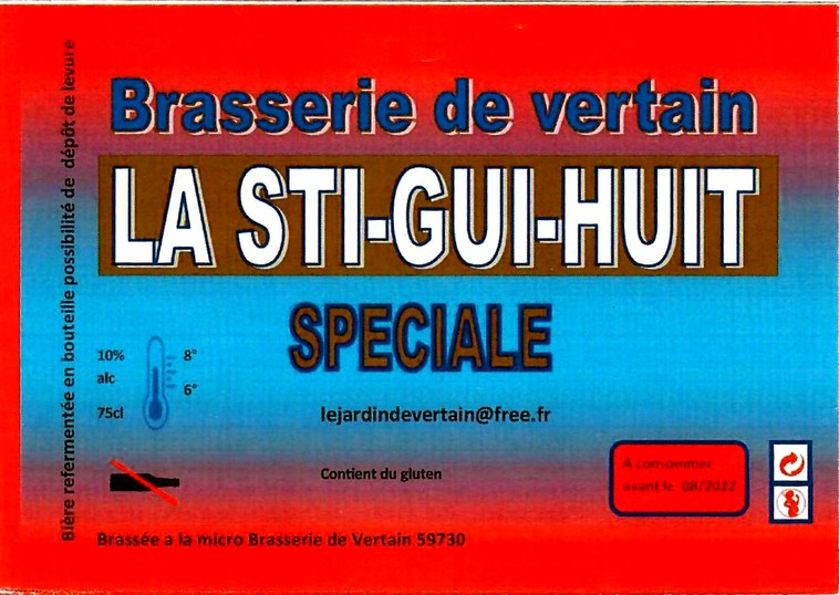 etiquette BRASSERIE DE VERTAIN 07