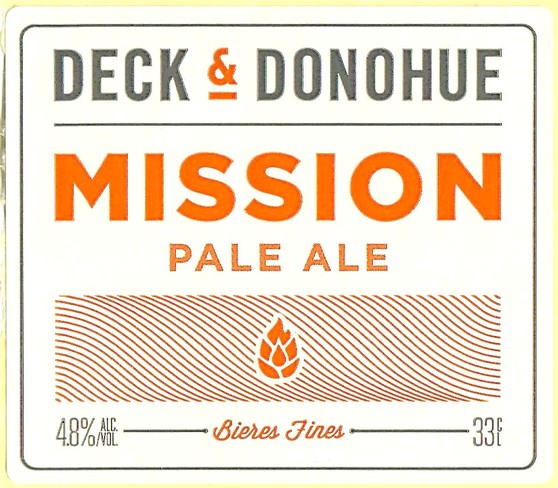 Etiquette BRASSERIE DECK & DONOHUE 02