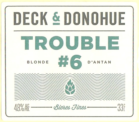 Etiquette BRASSERIE DECK & DONOHUE 03