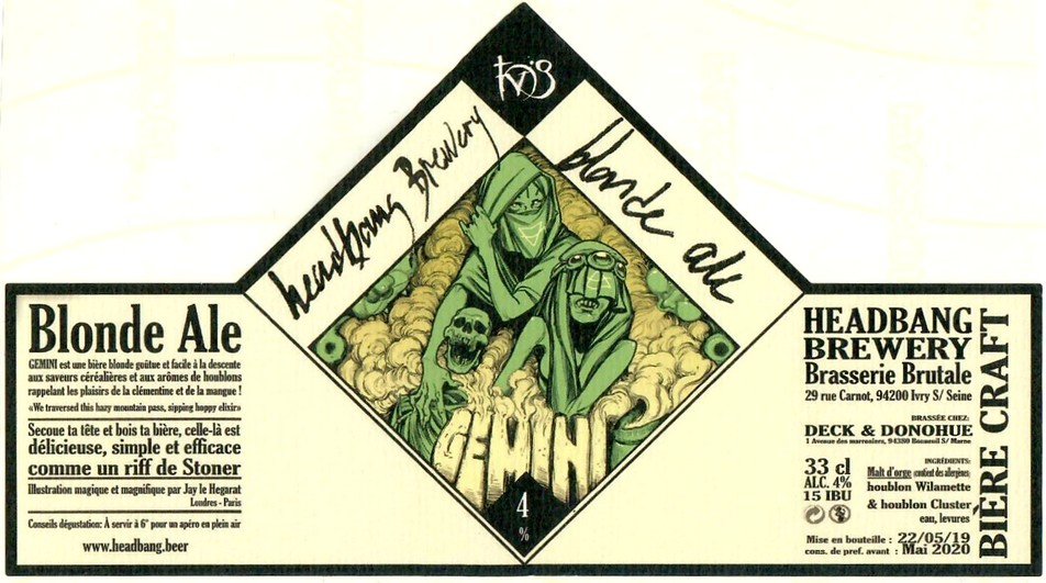 Etiquette BRASSERIE DECK & DONOHUE 05