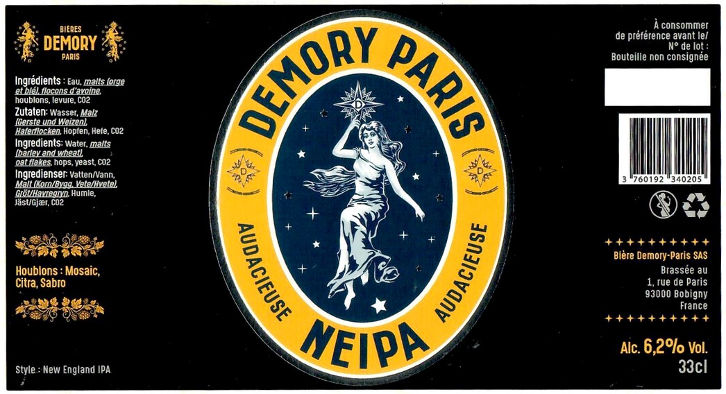 Etiquette BRASSERIE DEMORY 02