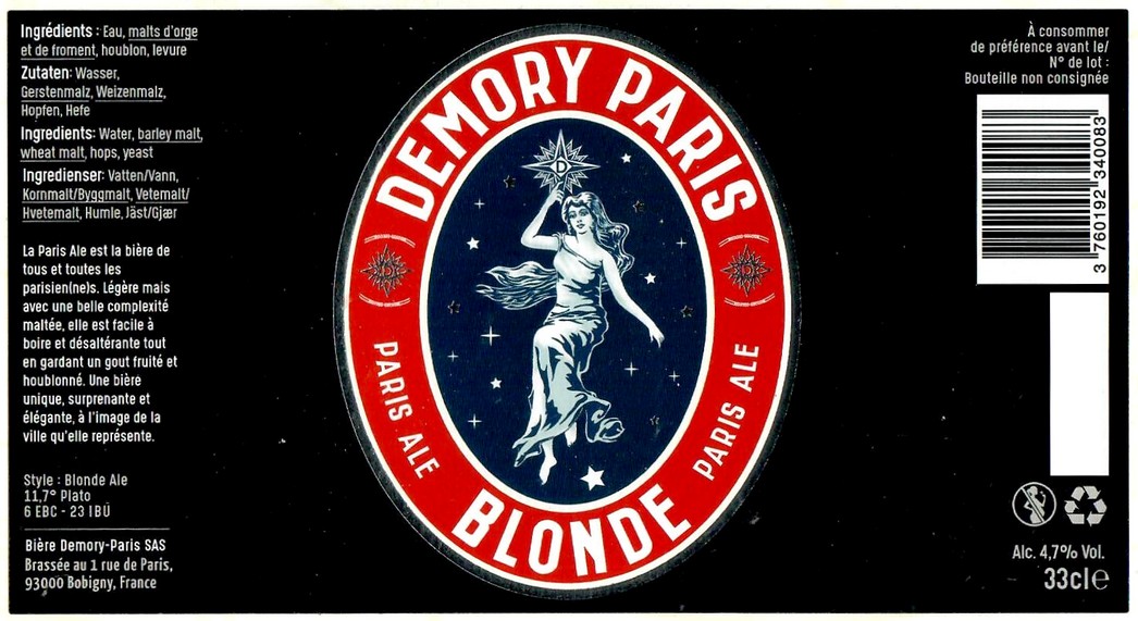 Etiquette BRASSERIE DEMORY 04