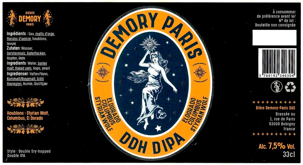 Etiquette BRASSERIE DEMORY 05