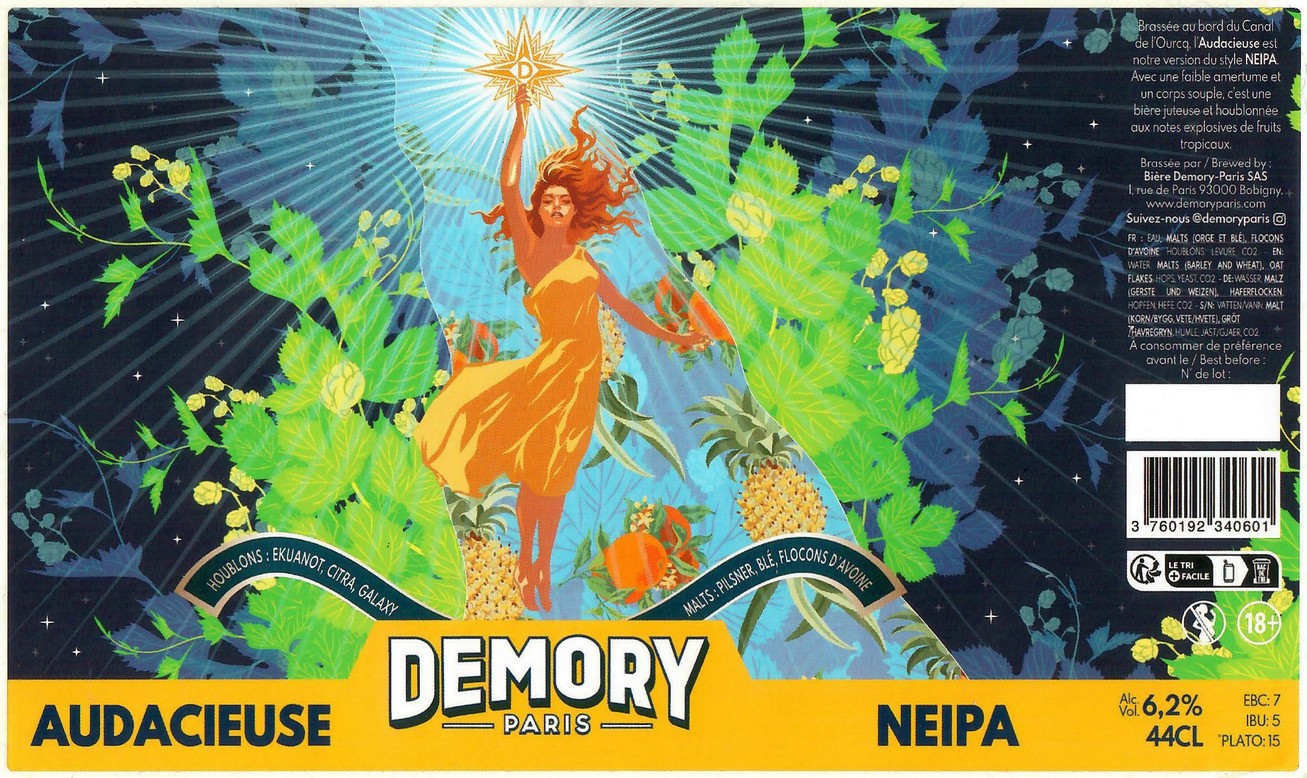 Etiquette BRASSERIE DEMORY 25