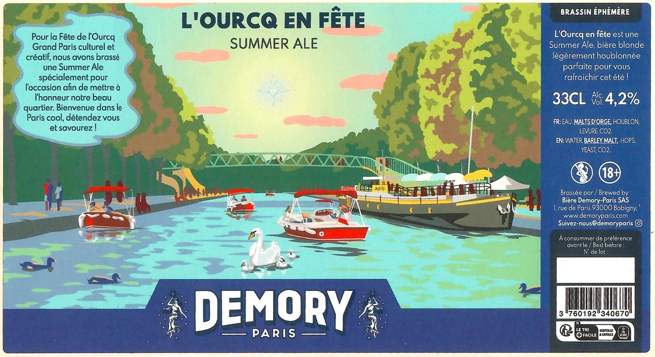 Etiquette BRASSERIE DEMORY 36