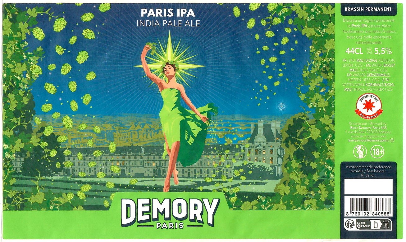 Etiquette BRASSERIE DEMORY 40