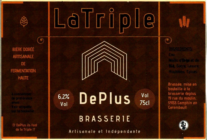 etiquette BRASSERIE DEPLUS 07