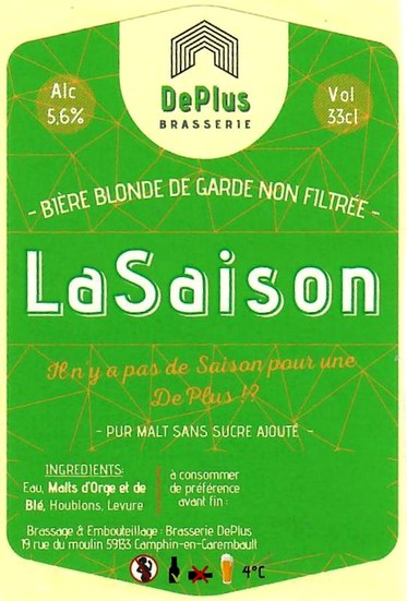 etiquette BRASSERIE DEPLUS 18