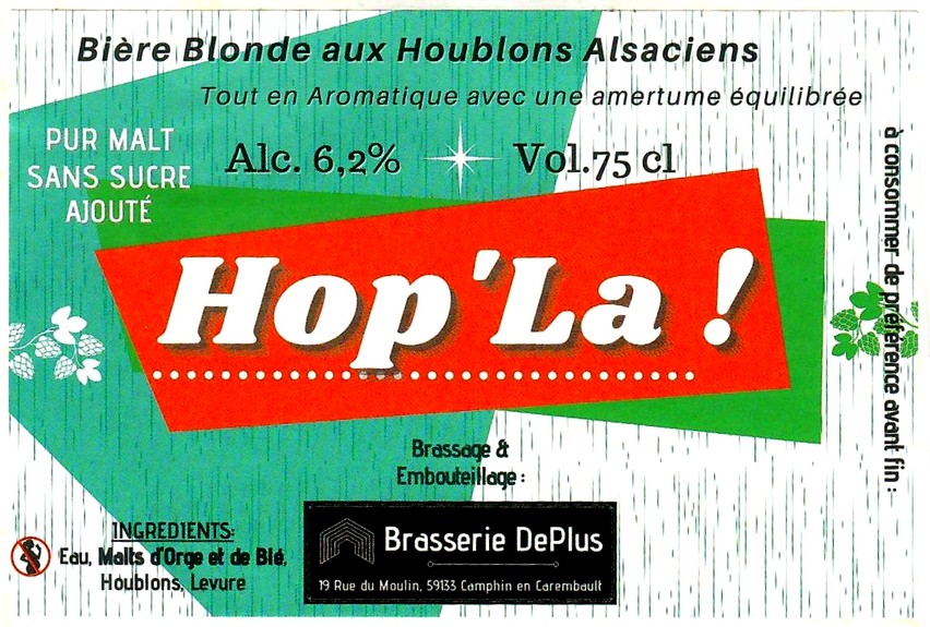 etiquette BRASSERIE DEPLUS 21