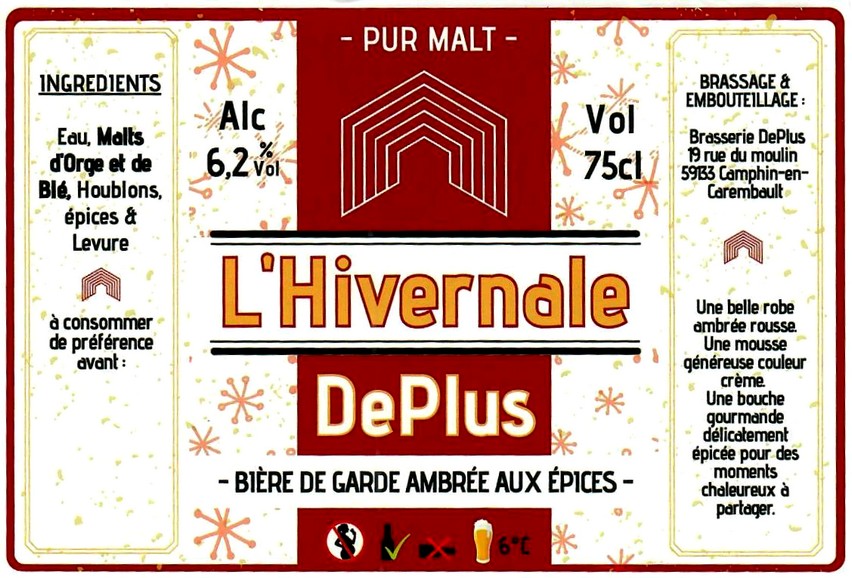 Etiquette BRASSERIE DEPLUS 22