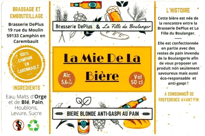 Etiquette BRASSERIE DEPLUS 25