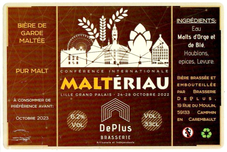 Etiquette BRASSERIE DEPLUS 26