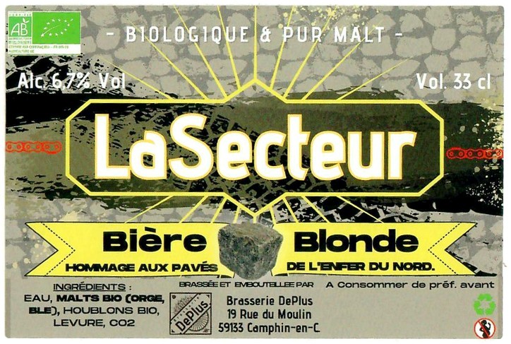 Etiquette BRASSERIE DEPLUS 27