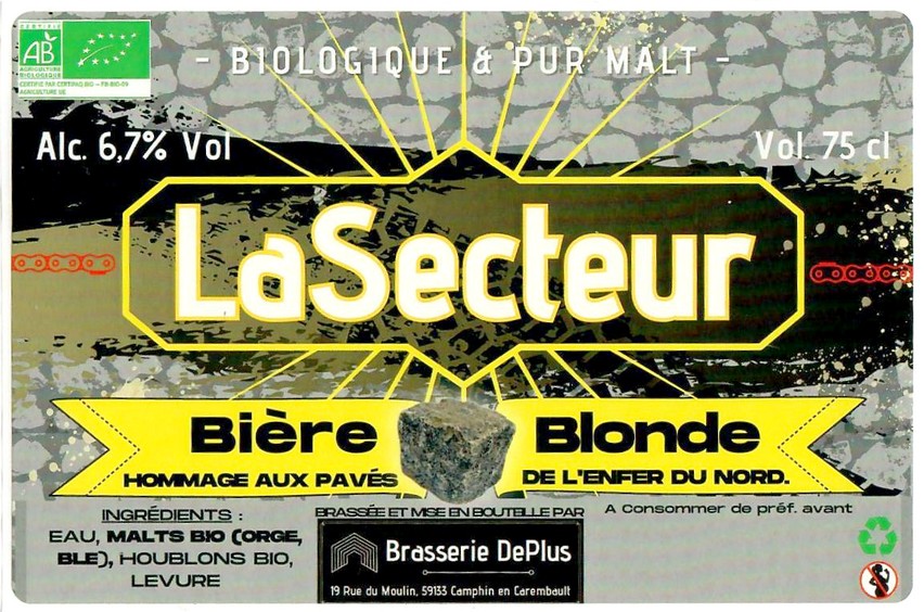 Etiquette BRASSERIE DEPLUS 28