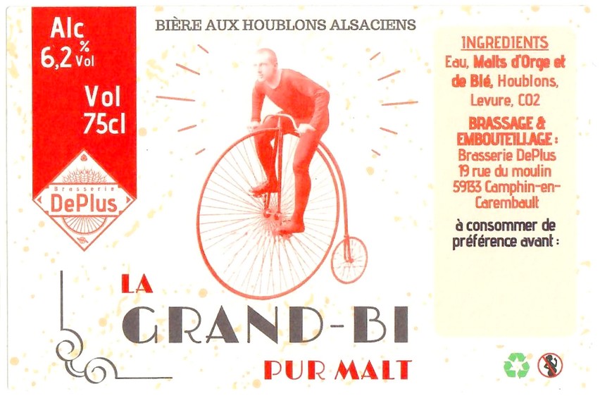 Etiquette BRASSERIE DEPLUS 29