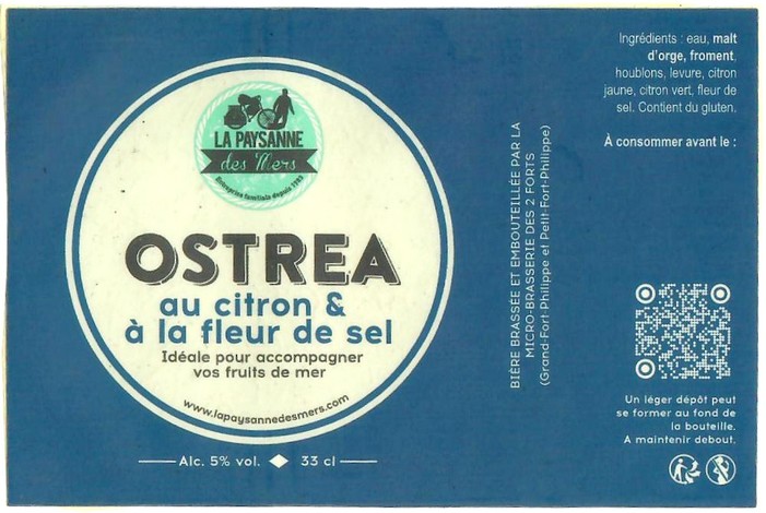 Etiquette BRASSERIE DES 2 FORTS 25