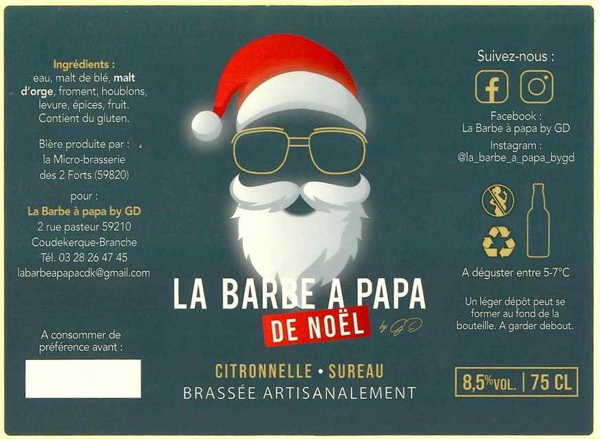 Etiquette BRASSERIE DES 2 FORTS 39