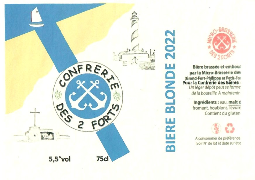 Etiquette BRASSERIE DES 2 FORTS 43