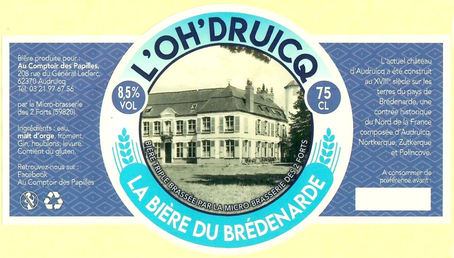 Etiquette BRASSERIE DES 2 FORTS 45