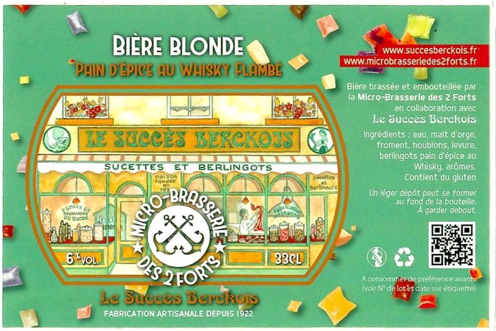 Etiquette BRASSERIE DES 2 FORTS 47