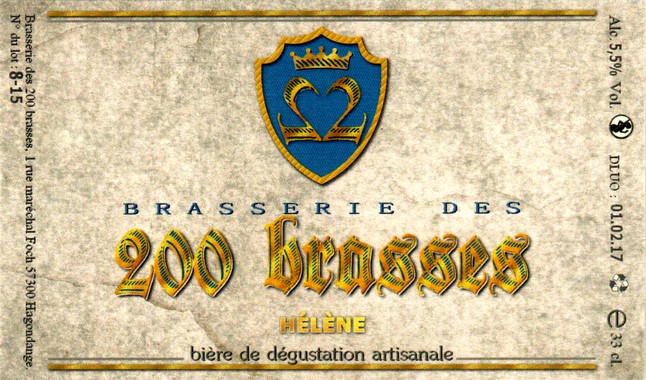 etiquette BRASSERIE DES 200 BRASSES 03
