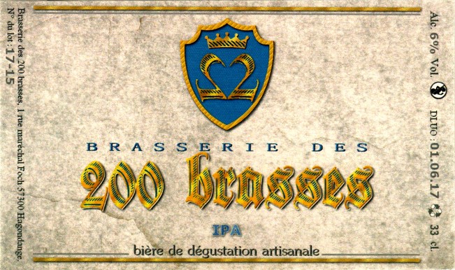 etiquette BRASSERIE DES 200 BRASSES 04
