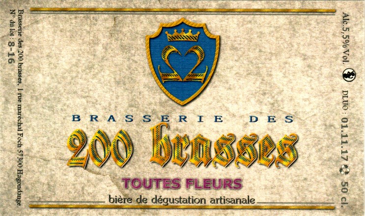 etiquette BRASSERIE DES 200 BRASSES 06