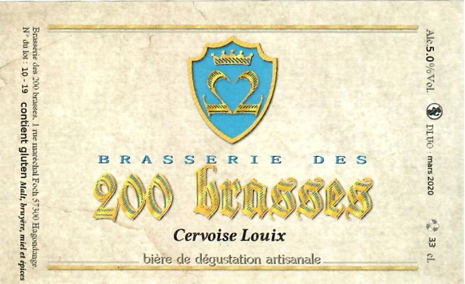 Etiquette BRASSERIE DES 200 BRASSES 13