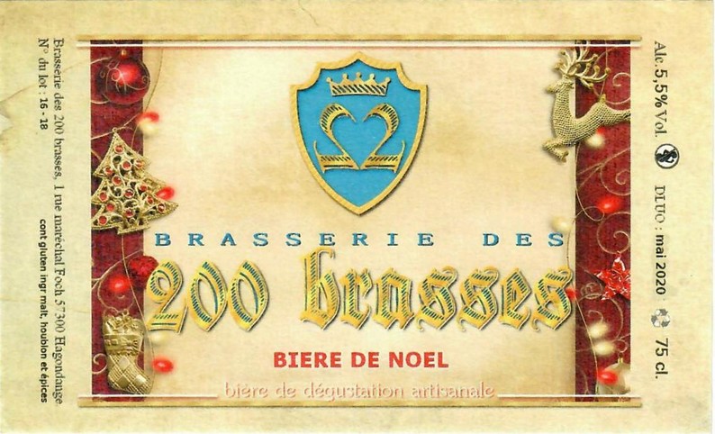 Etiquette BRASSERIE DES 200 BRASSES 14